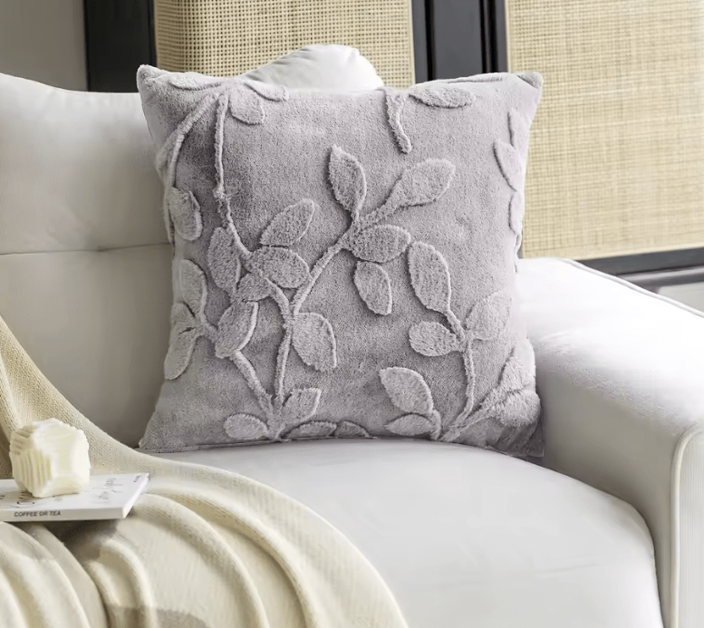 Velvet Ridge Luxe Sofa Cushion - Sparkly Trees